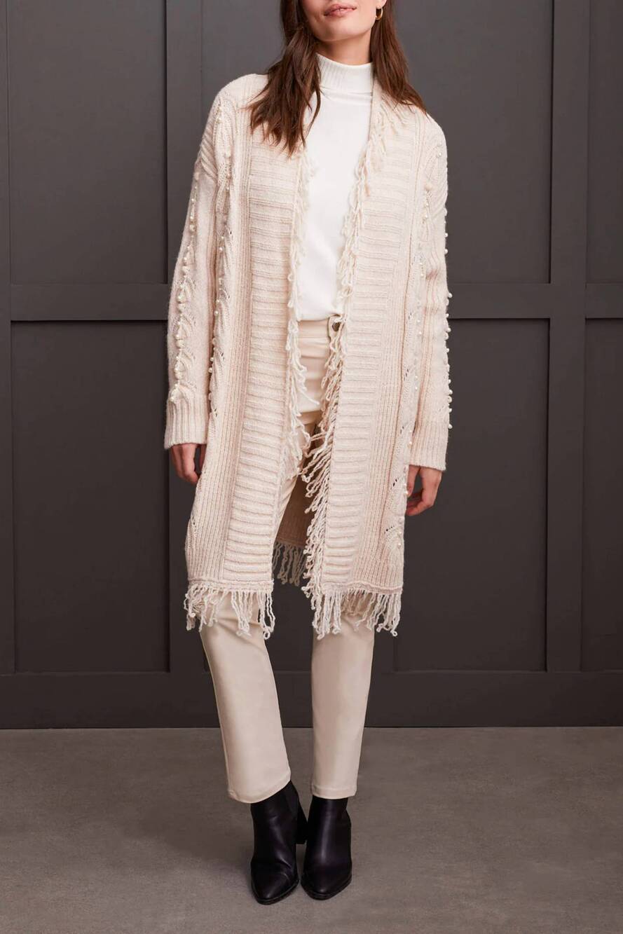 NEW TRIBAL senara sweater cardigan in moonstone